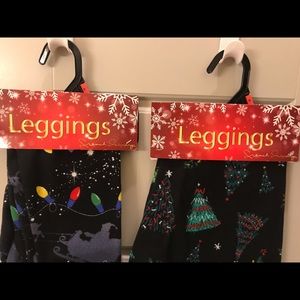 Two Pack / Pair of Christmas Leggings